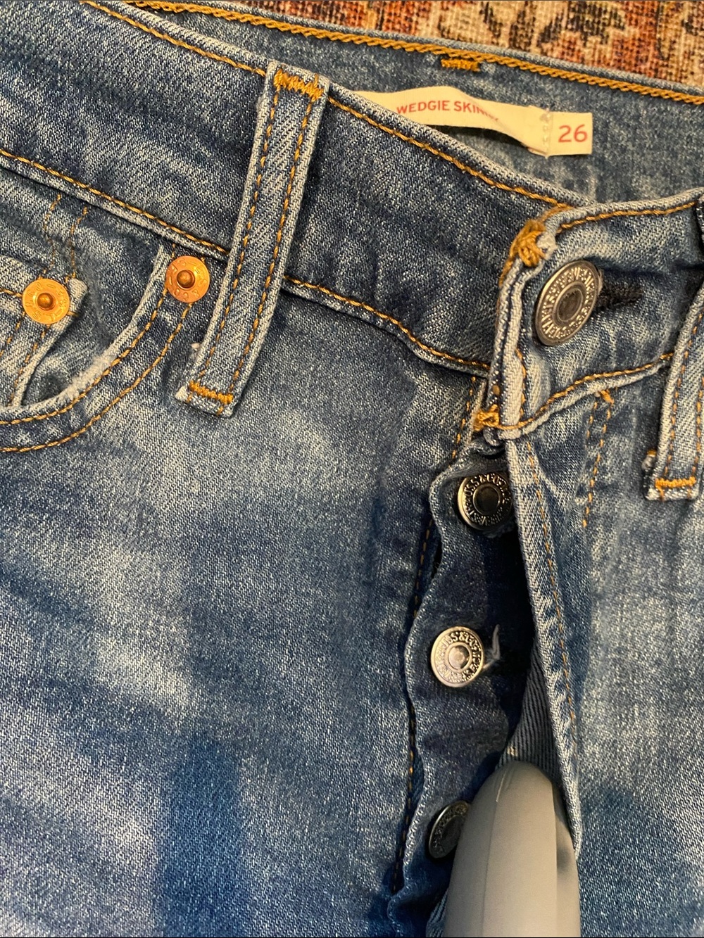 Levi’s Wedgie Skinny Jeans. High-Rise Slim Fit. Size 26. - Picture 8 of 11
